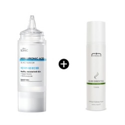 ★SALE★ Hyaluronic Acid 1% Activator (New) + SFERANGS Aloe Essential Soothing Toner, Интенсивно увлажняющая сыворотка