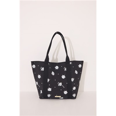 Bolso tote negro Mr. Men & Little Miss