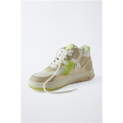 MULTI-PIECE HIGH-TOP SNEAKERS