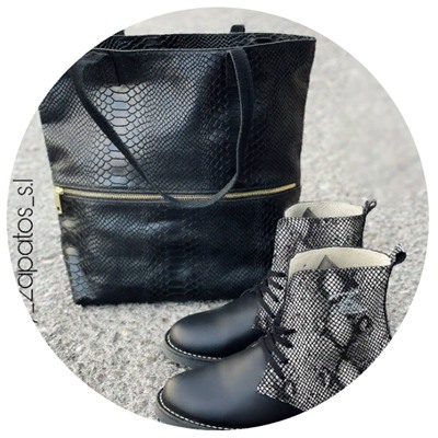 Ab. Zapatos 27025 serpiente · NEGRO+PELLE 1602/2 negro АКЦИЯ