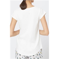 Camiseta asimétrica Geric Crudo