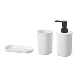 Badezimmer-Set 3-tlg., weiß