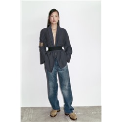BLOCK HEEL SPLIT SUEDE CLOGS