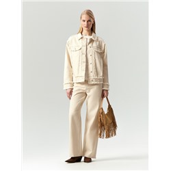 Джинсовая куртка oversize с бахромой, N081/dearsi
