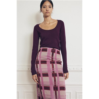PLAIN KNIT TOP