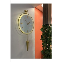 MetaQuartz Aksesuar MasiPPi Kristal Serisi Duvar Saati (Pilli LED) , Modern Dekoratif Metal Camlı Duvar Saati Meta-040120003