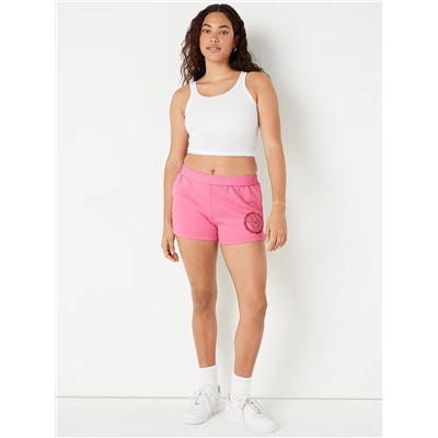 PINK RIB CROP TANK TOP