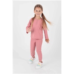 AHENGİM 2204 Kız Çocuk Düğmeli Takım 1-2-10001119