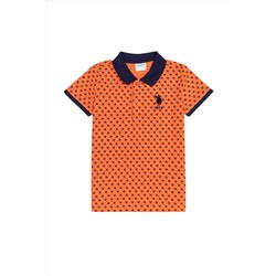 Erkek Çocuk Turuncu Polo Yaka Tişört