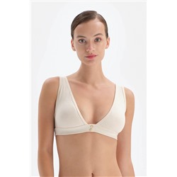 Dagi Ekru Düğme Detaylı Ribana Bralet 22WW23202MA_EK