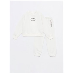 2-PIECE PLUSH SWEATSHIRT AND TROUSERS SET