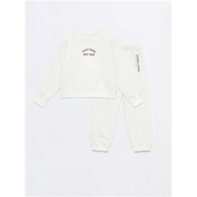2-PIECE PLUSH SWEATSHIRT AND TROUSERS SET