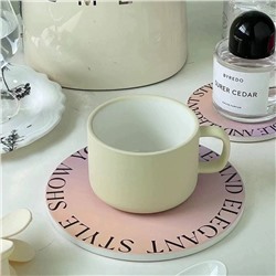 Инстаграммные цветные кружки с подставками ☕️