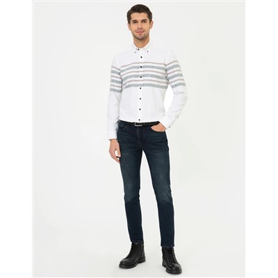 Haki Regular Fit Uzun Kollu Gömlek