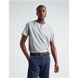 Buttons T-shirt, Men, Grey