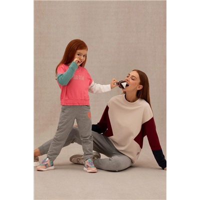 Kız Çocuk Pembe Sweatshirt
