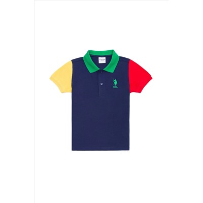 Erkek Çocuk Lacivert Polo Yaka Tişört
