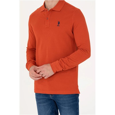 Erkek Kiremit Basic Sweatshirt