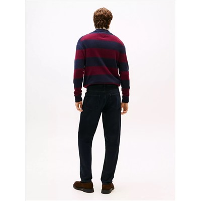 Black Wash Tapered Relaxed Jean
