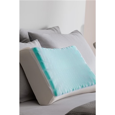 Moonlit Visco Lux Serinletici Jel Yastık - Beyaz - 60x40x14 cm