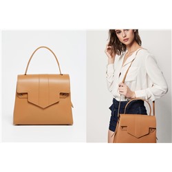 Bandolera de piel Leni Camel