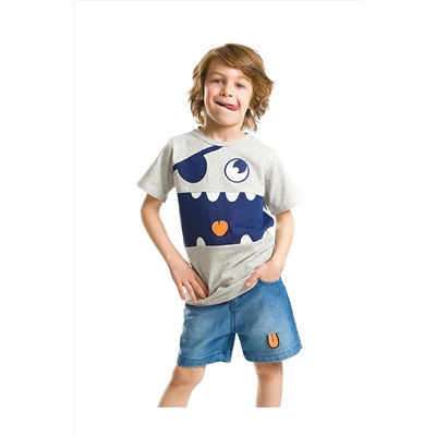 Denokids Maceraperest Denim Şort Takım CFF-20Y1-337