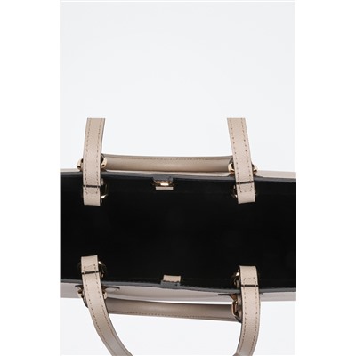 Bolso de piel Alana Beige