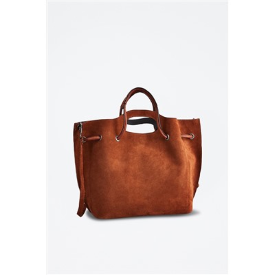 Bolso de piel Prun Camel