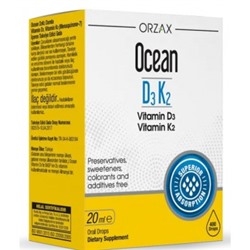 Ocean Vitamin D3K2 (20 мл капли для перорального применения), ORZAX