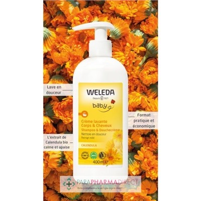 Weleda Baby - Calendula - Crème Lavante Corps & Cheveux - BIO 400ml