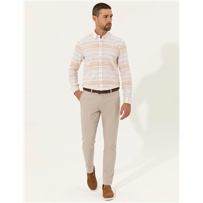 Safran Slim Fit Uzun Kollu Gömlek