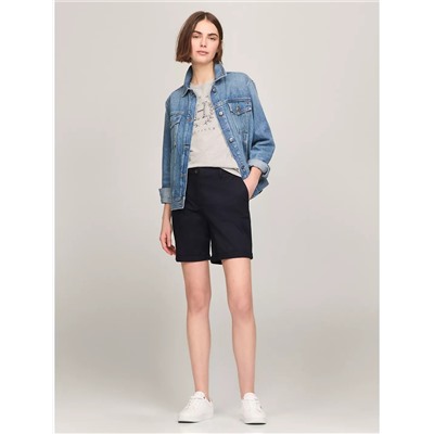 Tommy Hilfiger Solid Stretch Cotton 7" Chino Short