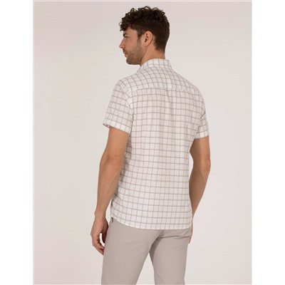 Haki Regular Fit Kısa Kollu Gömlek