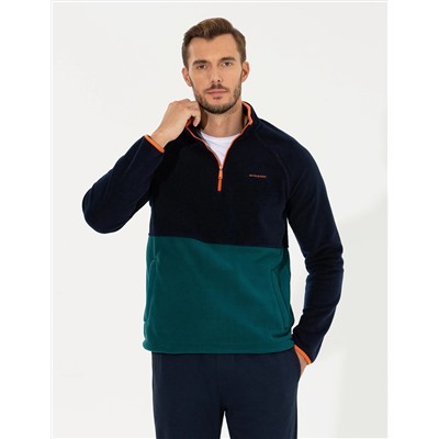 Lacivert Regular Fit Polar Sweatshirt