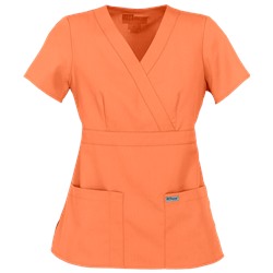 Grey's Anatomy Scrubs Modern Fit Mock Wrap Top
