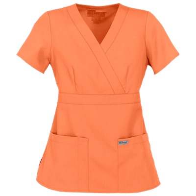 Grey's Anatomy Scrubs Modern Fit Mock Wrap Top