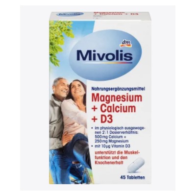 Magnesium + Calcium + D3, Tabletten 45 St., 100 g