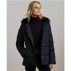 Lauren Ralph Lauren Women's Faux-Fur Hooded Puffer Coat