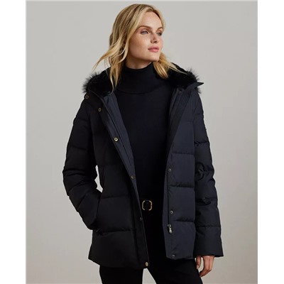 Lauren Ralph Lauren Women's Faux-Fur Hooded Puffer Coat