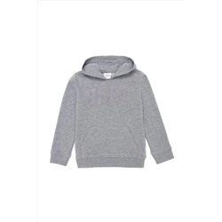 Çocuk Gri Melanj Basic Sweatshirt