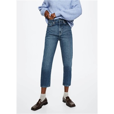 Jeans mom tiro alto -  Mujer | MANGO OUTLET España