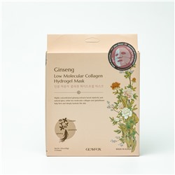 [GLAMFOX] НАБОР Маска для лица гидрогелевая НИЗКОМОЛЕКУЛЯРНЫЙ КОЛЛАГЕН Ginseng Low Molecular Weight Collagen Hydrogel Mask, 5 шт*30 мл