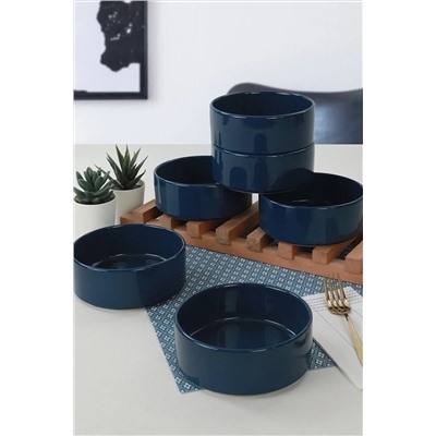 Keramika İndigo Mavi Stackable Çorba Kasesi 14 Cm 6 Adet ST038606F414A000000MAKA500