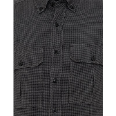 Siyah Regular Fit Uzun Kollu Gömlek