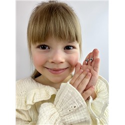 Серьги детские из золочёного серебра с эмалью и фианитами - Енотики 925 пробы со-00з216