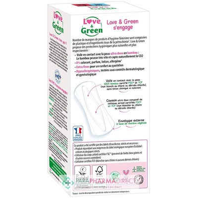 Love&Green Protège-Lingerie Hypoallergéniques - Révolution - Flexi x28