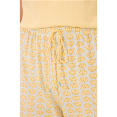 Pijama largo 100% algodón limones Snoopy