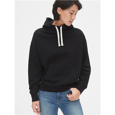Vintage Soft Funnel-Neck Hoodie