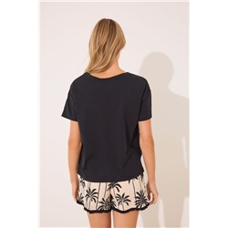 Pijama corto 100% algodón print Mickey Mouse