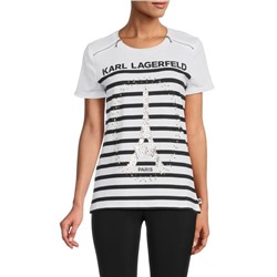KARL LAGERFELD PARIS Striped Tee